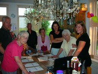 Maren op een verjaardagsfeest