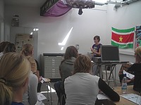 Priscilla voor de klas